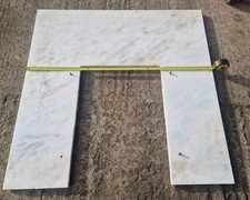 White marble fireplace surround 940mm x 940mm 570 x 415 mm opening