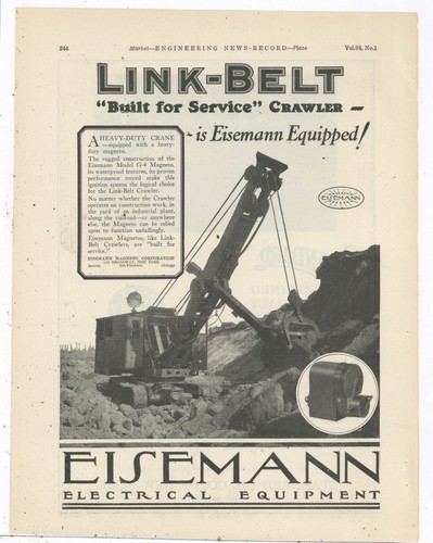 1927 eisemann magneto link - magneto, ad: