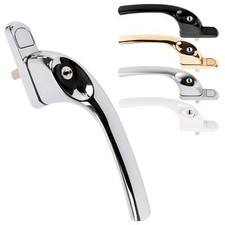 Cranked Espag UPVC Window Handle Offset Key Locking Avocet Affinity Plus