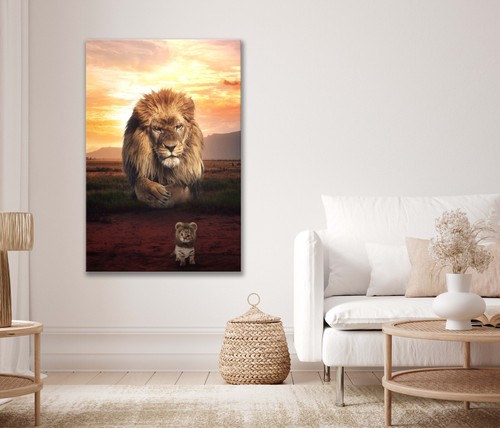 Wild lion cub roaming in - &, the