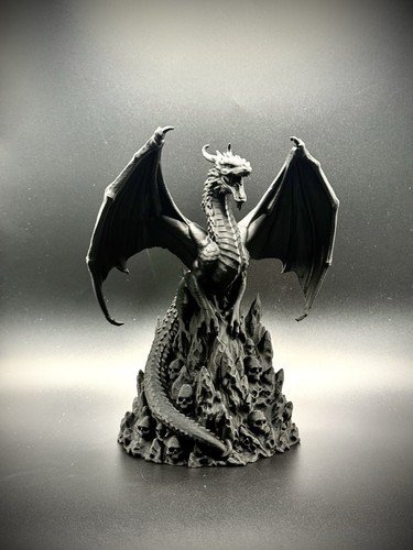 Perched dragon figurine gothic - perched,