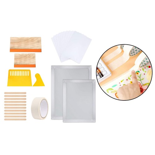 Silk screen printing - silk, machine