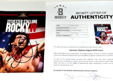 SYLVESTER STALLONE Signed/Autographed ROCKY IV DVD Cover Beckett Letter Full COA
