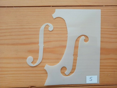 Violin hole template - f,