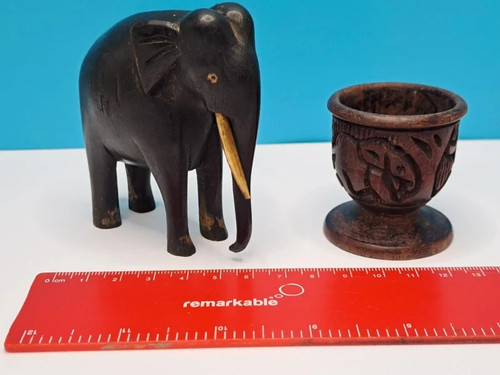 African tribal carved items - tribal,