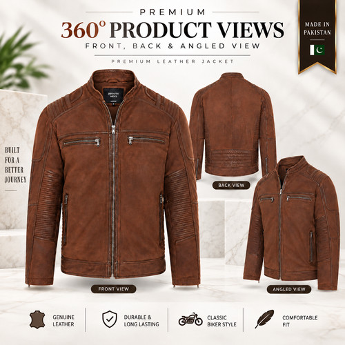 Men brown black biker - men, &