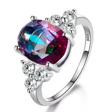 925 Sterling Silver White Pink