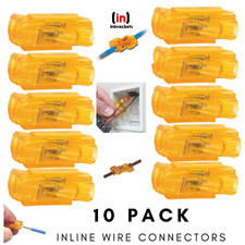  Push In Wire Connectors In-Line Ideal SpliceLine for Electrical Cable Wires x10