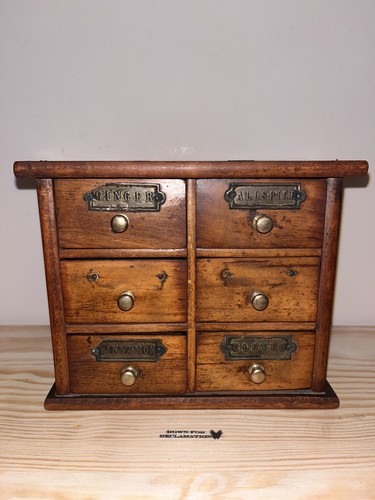 Antique drawer spice rack - drawer,