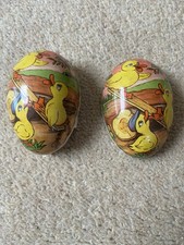 Vintage East German Paper Mache Easter Egg