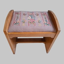 Vintage Needlepoint Piano