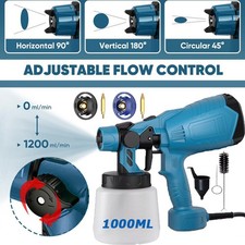 1000ML Paint Sprayer Paint Spray Gun Wall Paiting Electric Fence HVLP Sprayer