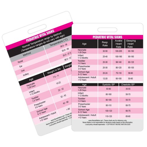 Pediatric vital signs vertical - pediatric,