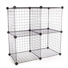 4 Cube Wire Storage Shelves