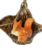 SYLVAC Vintage RED SQUIRREL Posy / Basket / Vase 4240 Mid Century