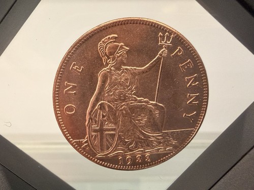 Copper penny coin - copper,