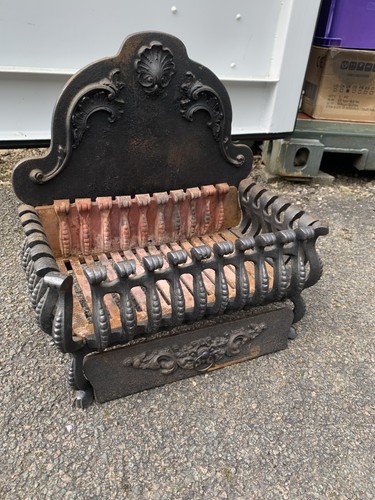 Cast iron dog grate fire - dog,