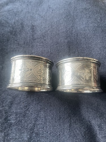 Vintage napkin rings sterling - vintage,