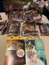 2005 McDonald’s Narnia Happy Meal Toys – Complete Set of 8 – Sealed w/ Booklet