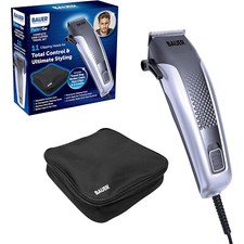 Bauer Professional Hair Clipper Grooming Kit for Men High Precision Travel Bag