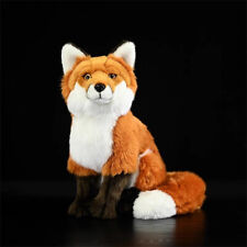 Simulation Fox Red Fox Cross Fox 27cm Plush Toy Stuffed Soft Animal Xmas Doll