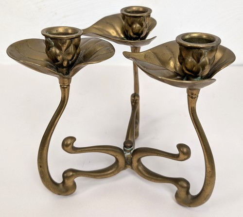 Antique art nouveau candelabra - antique,
