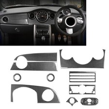 13Pcs Carbon Fiber Interior Accessories Kit For BMW Mini Cooper R50 R53 2005-06