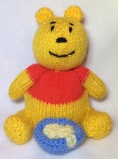 KNITTING PATTERN - Winnie the Pooh inspired chocolate orange cover / 15 cms toy