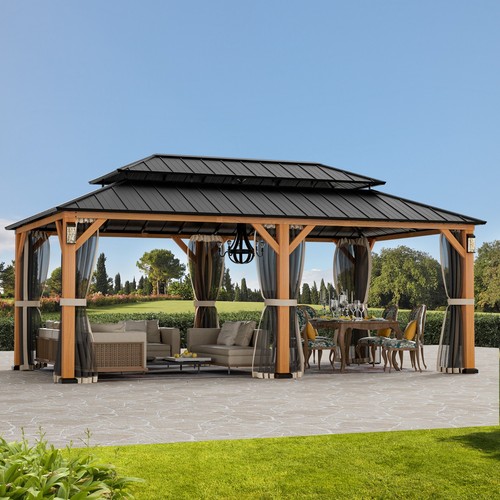 Outdoor hardtop gazebo - 3.7x,