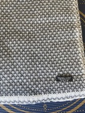 Exclusive Cashmere sofa blanket, Throw Handmade in Nepal Diamond Dark Grey