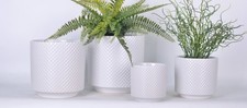 VARIOUS SIZES Ceramic Flower Pots Cylinders Home Plant Pot Holders Indoor
