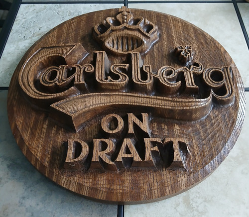 Large carlsberg wooden barrel - carlsberg,
