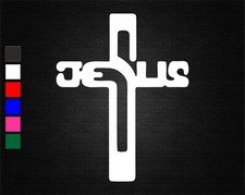 JESUS CROSS CHRIST VINYL DECAL
