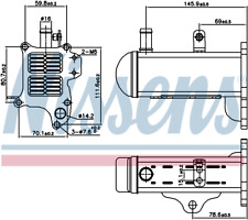 Nissens EGR cooler 989425 for eg. SUZUKI GRAND VITARA (2005) 1.9 DDIS