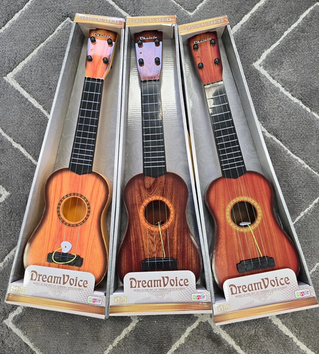 New guitar toy brown - new,