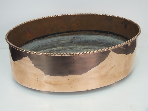 Superb vintage oval copper - oval,