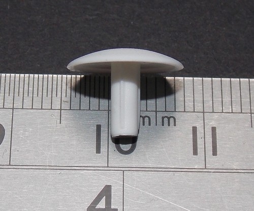 White plastic cover caps - 50,