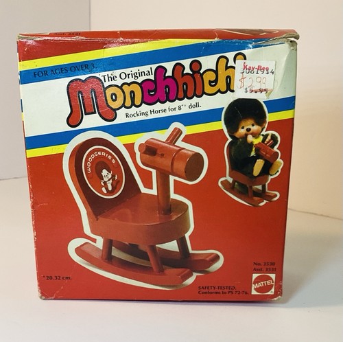 Vintage 1970s monchichi wood - monchichi,