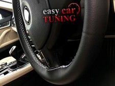 Black Genuine Leather Steering