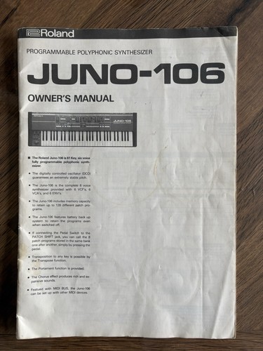 Roland juno 106 - juno, synth