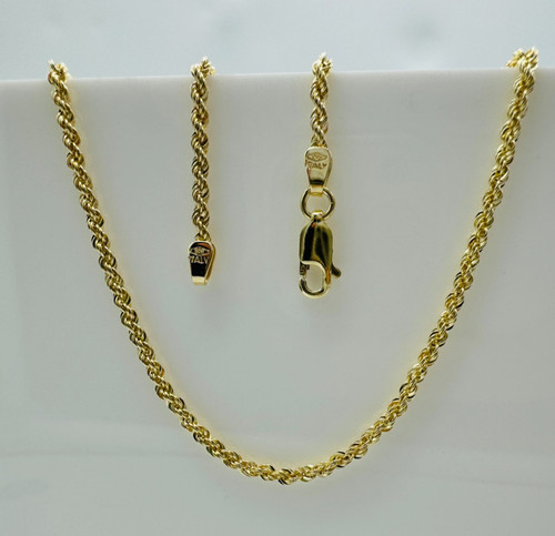Solid 9ct yellow gold 2mm - yellow,