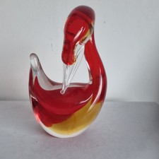 Murano  Hand Blown Red and
