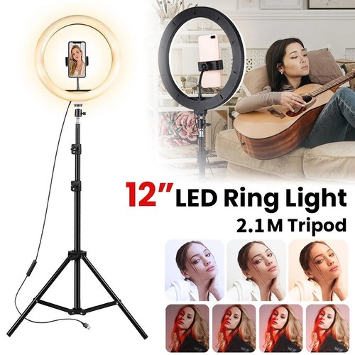 Led ring light with - 12",