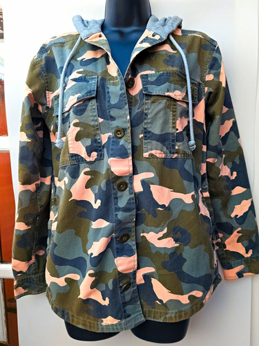 Divided camo hooded button - divided,