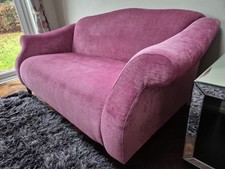 Pink DFS 2 Seater Fabric Sofa