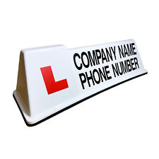 Lettercraft SOM 2 White + Graphics & Rubber Seal - Magnetic Driving School Sign