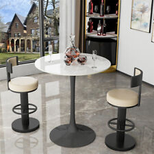30" Round Tulip Dining Table Standing Bar Table Kitchen Dinette Restaurant Table