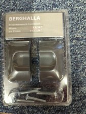 Ikea BERGHALLA Handles 2 Pack, Grey, NEW!