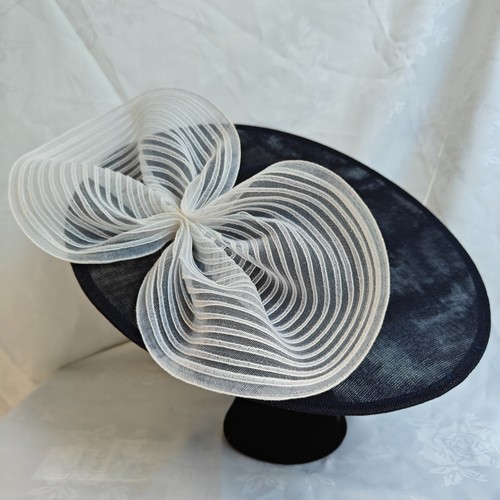 Navy blue white - navy, bow