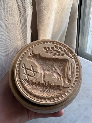 Large antique dairy butter - large,